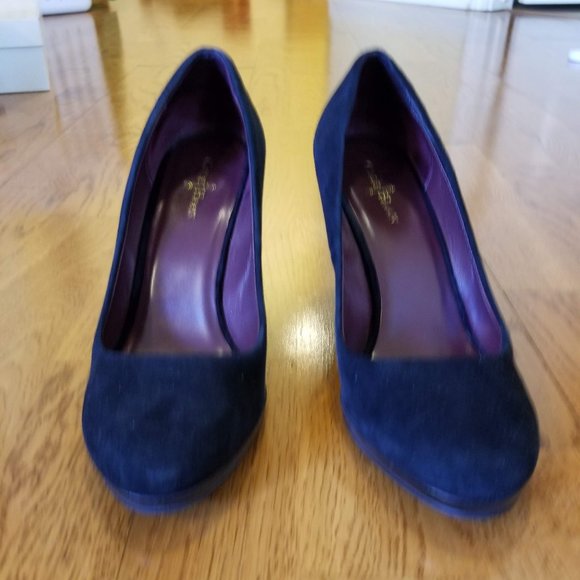 Cole Haan suede tall wedge S7.5 - Picture 4 of 13